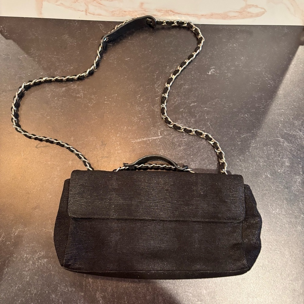 Stuart Weitzman Black Chain Strap Bag - Picture 1 of 10